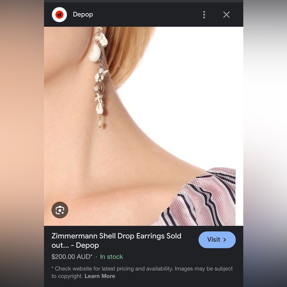 Zimmermann Shell earrings - Picture 1 of 5